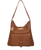 'Imogen' Tan Leather Shoulder Bag image 1