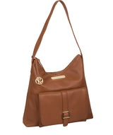 'Imogen' Tan Leather Shoulder Bag image 5