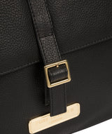 'Daisy' Black Leather Backpack image 6