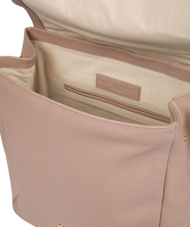 'Daisy' Blush Pink Leather Backpack image 4