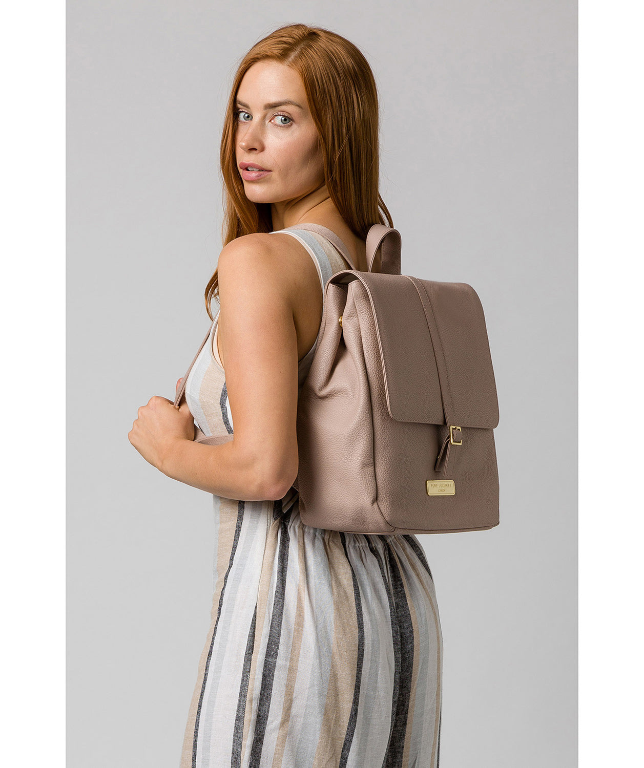 blush leather backpack Pink Leather Backpack 'Daisy' by Pure Luxuries