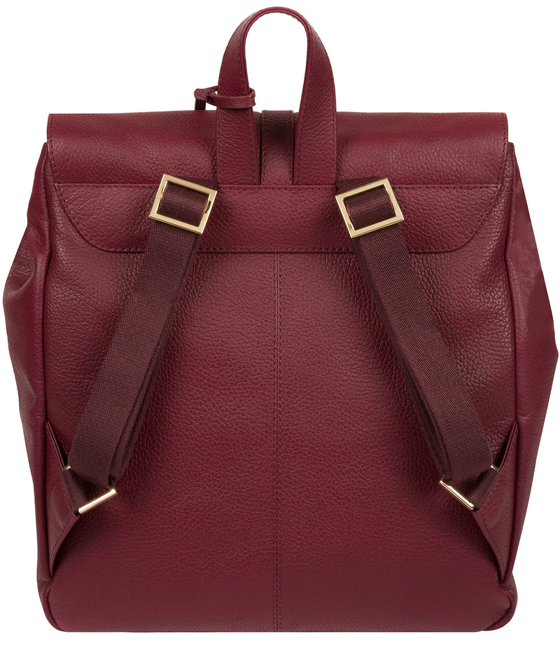 'Daisy' Pomegranate Leather Backpack image 3