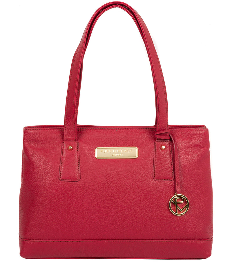 'Kate' Berry Red Leather Handbag image 1