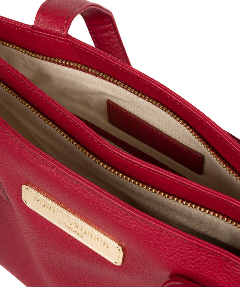 'Kate' Berry Red Leather Handbag image 4