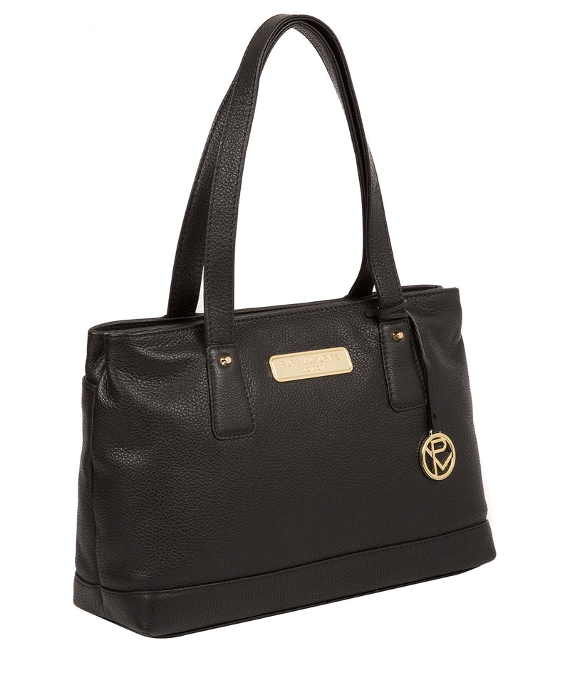 'Kate' Black Leather Handbag image 5