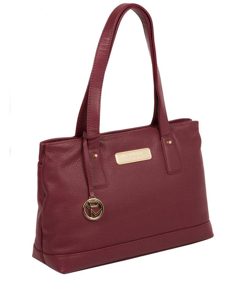 'Kate' Pomegranate Leather Handbag image 5