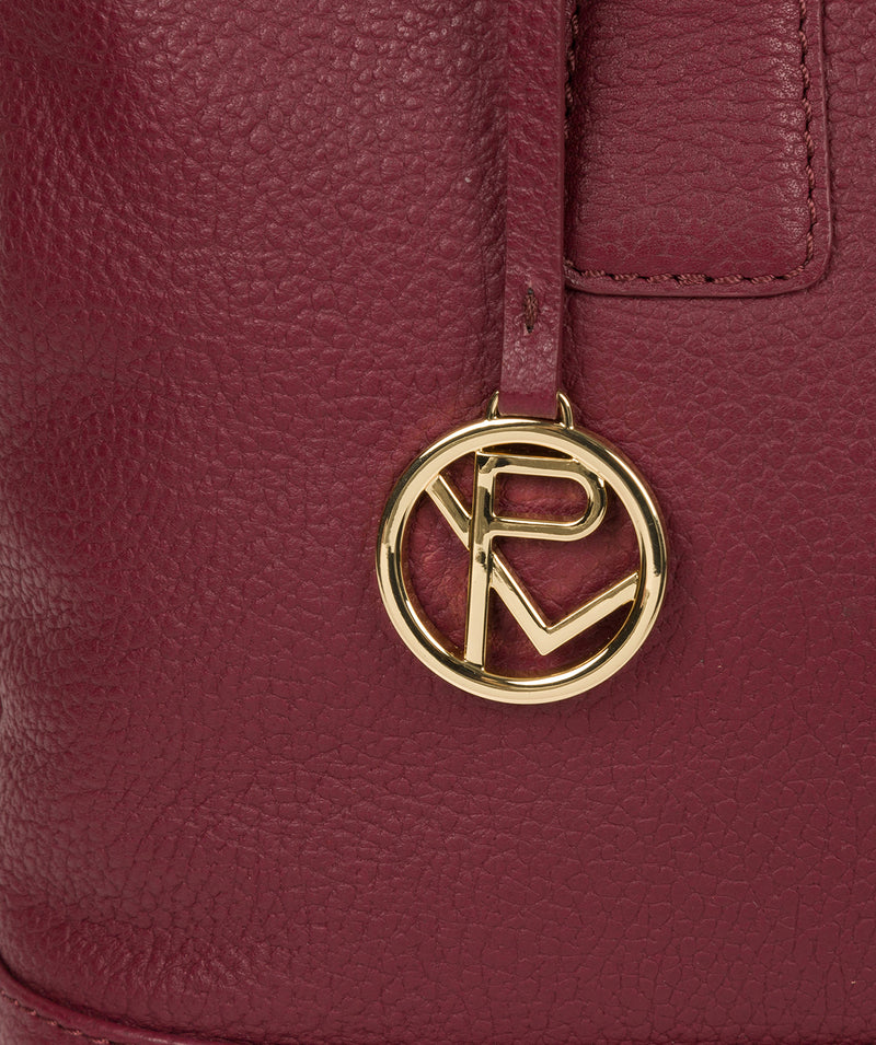 'Kate' Pomegranate Leather Handbag image 6