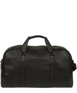 'Global' Black Leather Holdall Pure Luxuries London