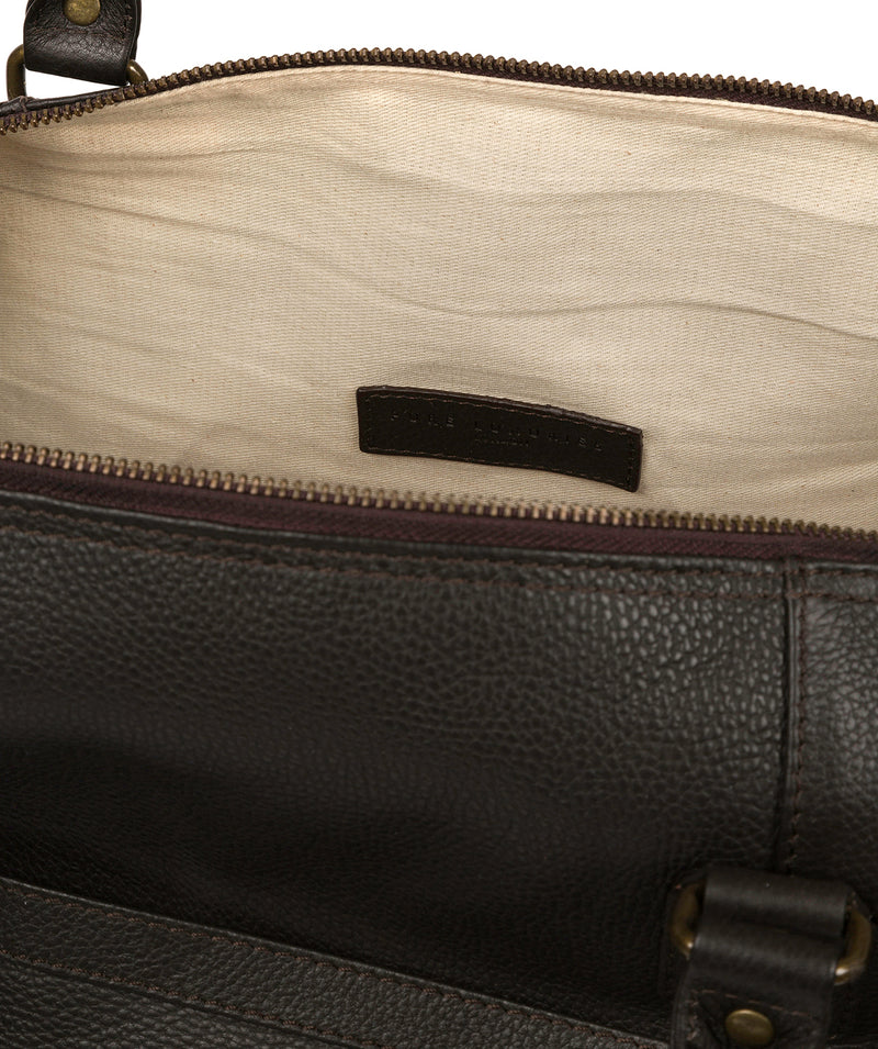 'Cargo' Brown Leather Holdall Pure Luxuries London
