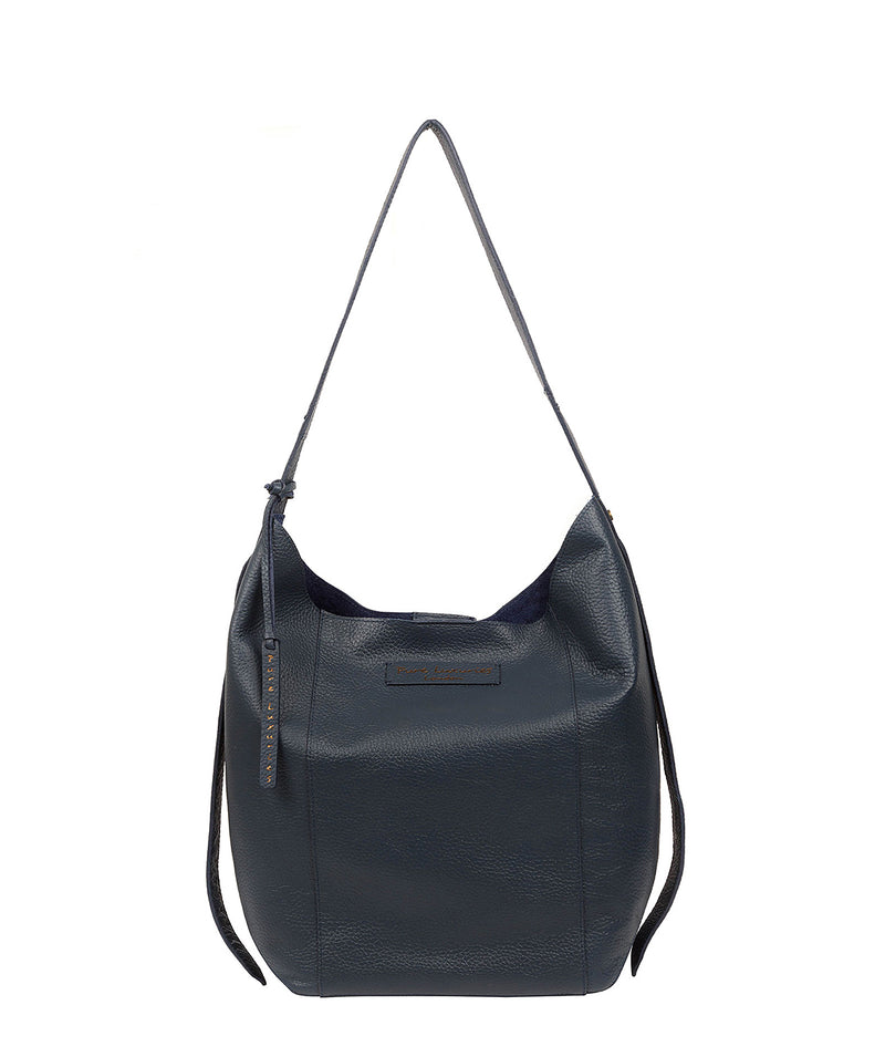 'Hoxton' Denim Leather Shoulder Bag