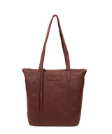 'Blendon' Burgundy Leather Tote Bag