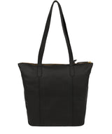 'Blendon' Jet Black Leather Tote Bag image 3