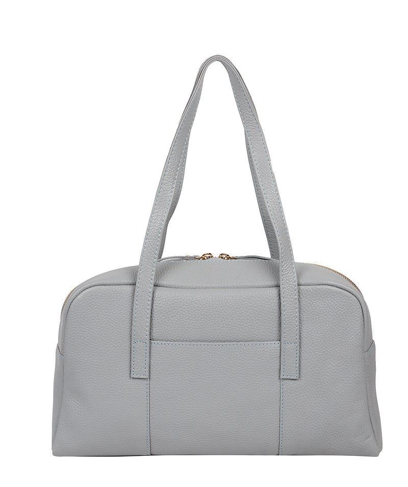 'Pitunia' Cashmere Blue Leather Shoulder Bag
