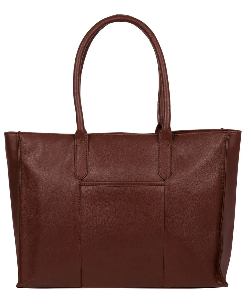 'Buckingham' Chestnut Leather Tote Bag