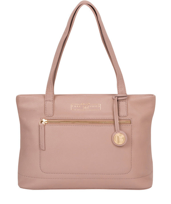 'Adley' Blush Pink Leather Handbag