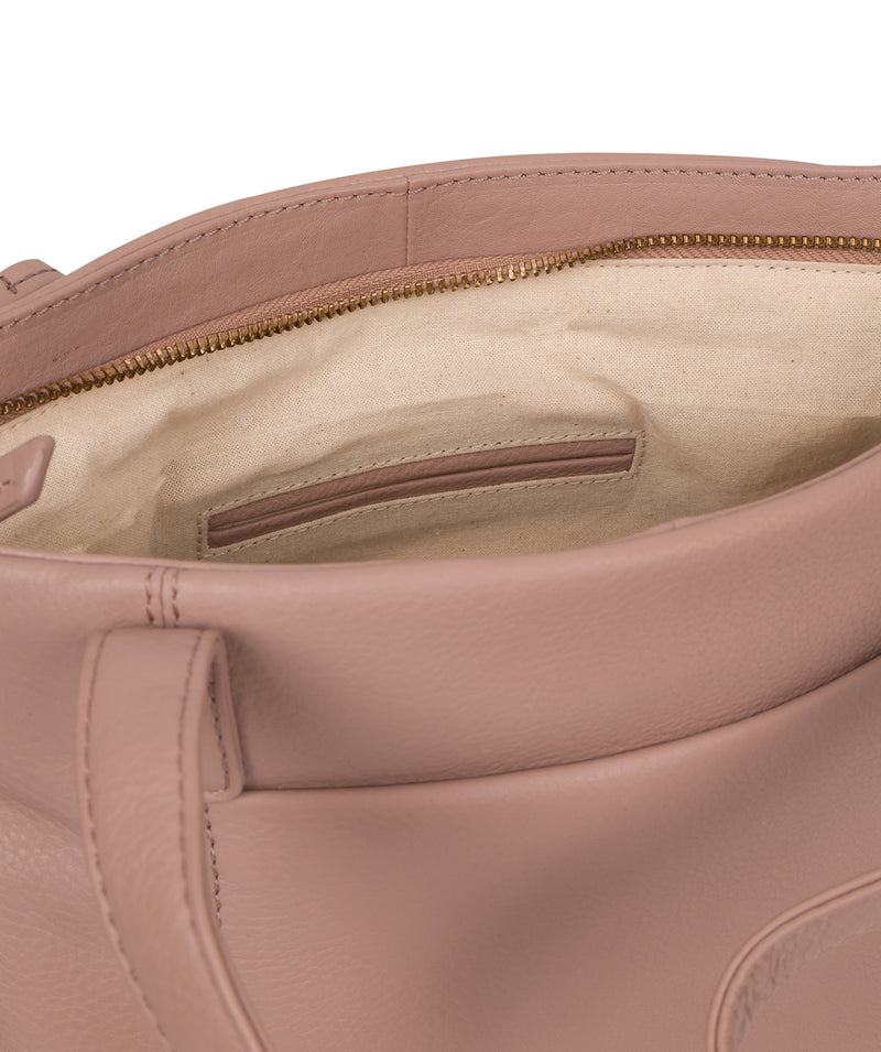 'Adley' Blush Pink Leather Handbag