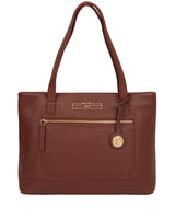 'Adley' Chestnut Leather Handbag