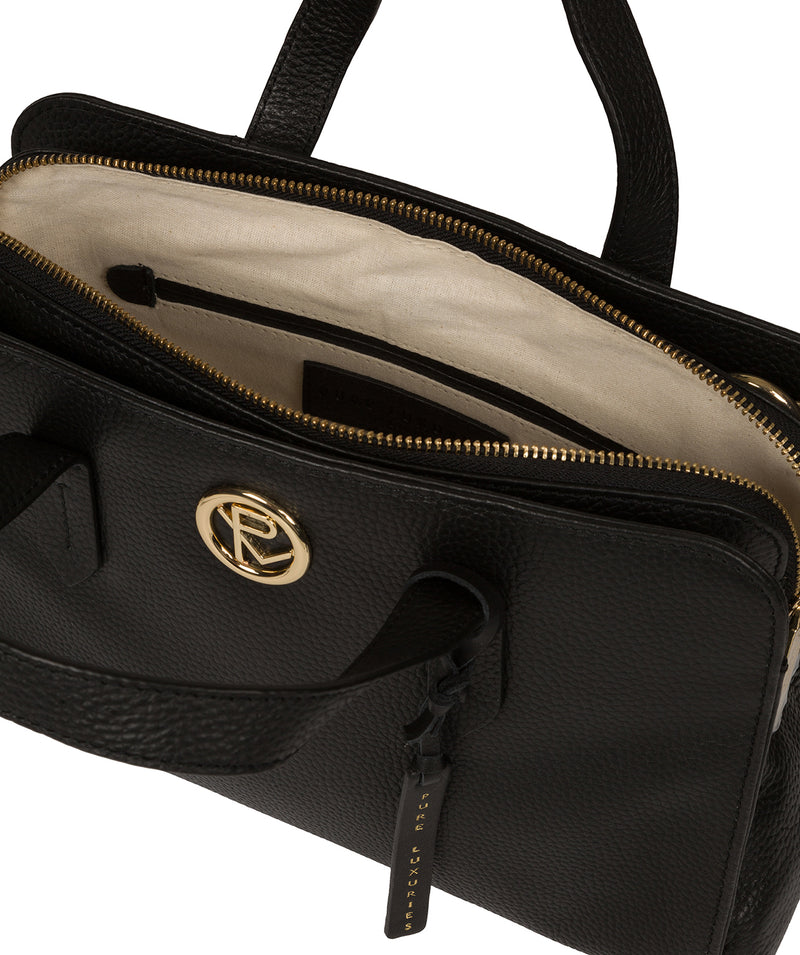 'Amelie' Black Leather Handbag image 4
