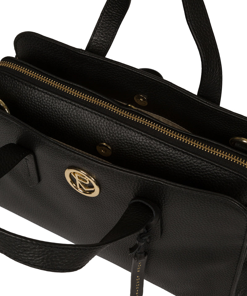 'Amelie' Black Leather Handbag image 5