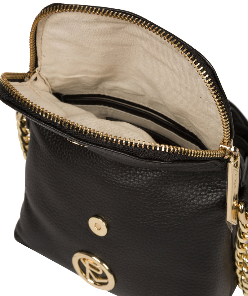 'Giselle' Black Leather Cross Body Bag image 4