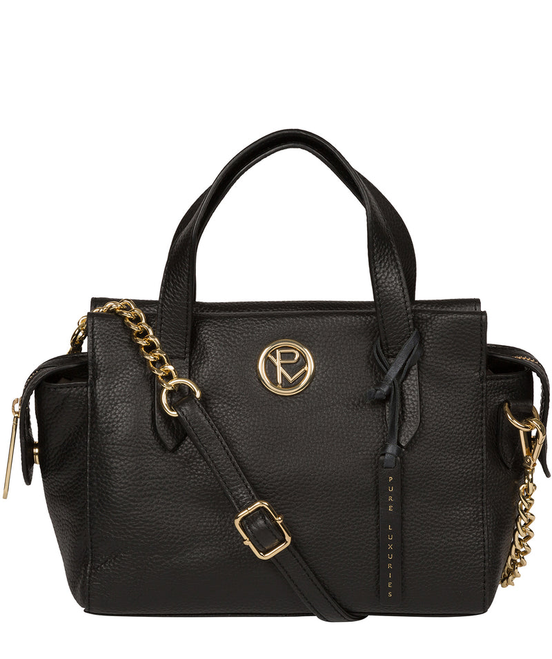 'Lisette' Black Leather Handbag image 1