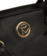 'Lisette' Black Leather Handbag image 6