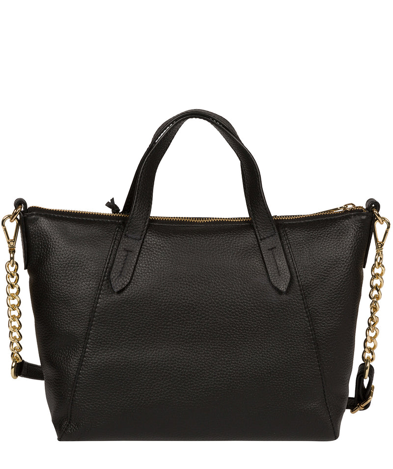 'Claudette' Black Leather Handbag image 3
