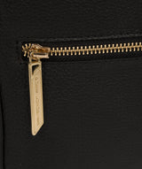 'Zuria' Black Leather Backpack image 6