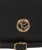 'Paulette' Black Leather Cross Body Bag image 6