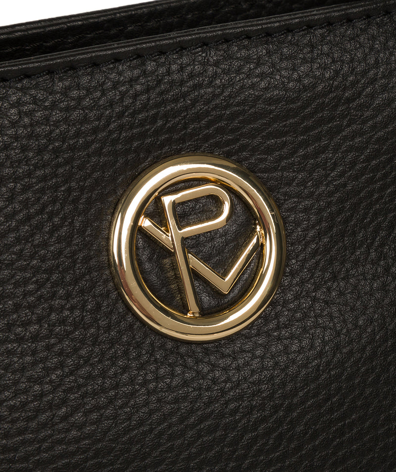 'Lynette' Black Leather Handbag image 6