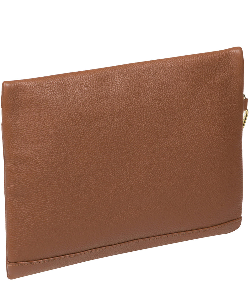 'Chalfont' Tan Leather Clutch Bag
