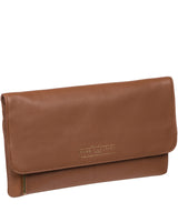'Golders' Tan Leather Clutch Bag