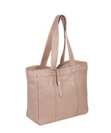 'Harlesden' Blush Pink Leather Tote Bag