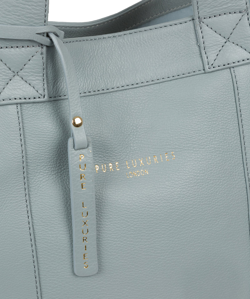 'Harlesden' Cashmere Blue Leather Tote Bag