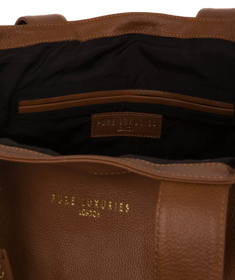 'Harlesden' Saddle Tan Leather Tote Bag