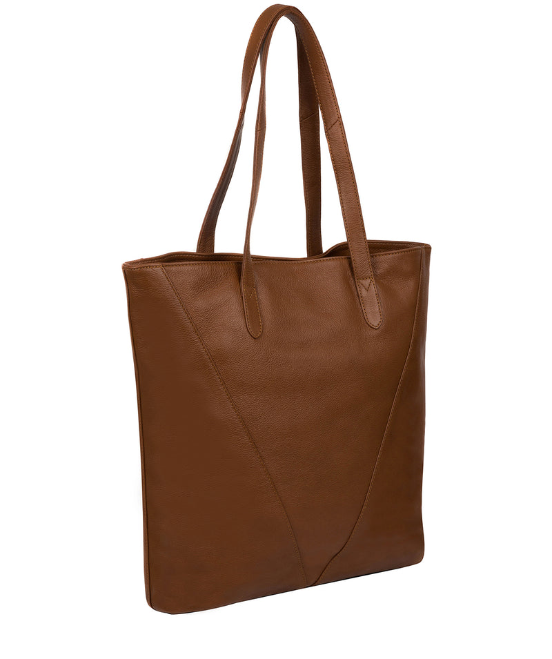 'Hatton' Saddle Tan Leather Shopper Bag