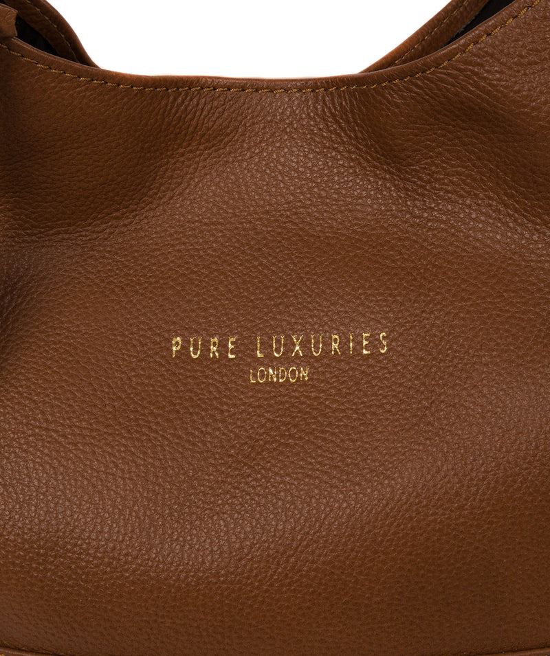 'Langdon' Saddle Tan Leather Tote Bag