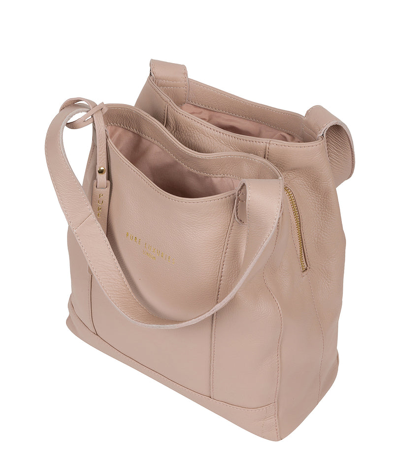 'Highbury' Blush Pink Leather Handbag