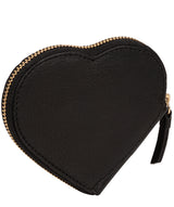 'Loughton' Black Leather Heart Coin Purse