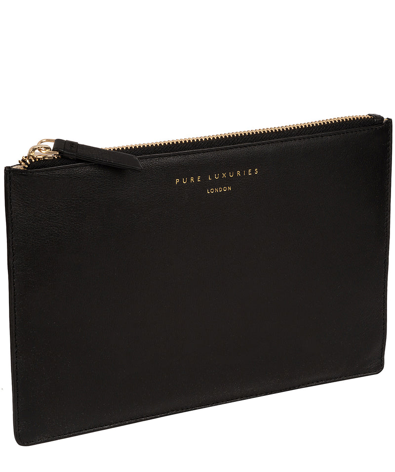 'Osterly' Black Leather Pouch