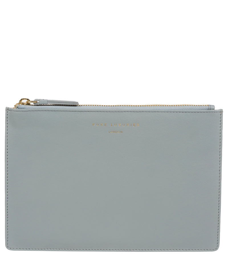 'Osterly' Cashmere Blue Leather Pouch