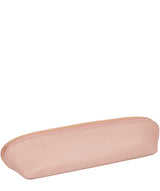 'Reeves' Blush Pink Leather Make-Up Brush Bag