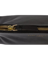 'Plaistow' Black Leather Make-Up Bag