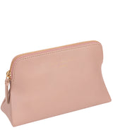 'Plaistow' Blush Pink Leather Make-Up Bag
