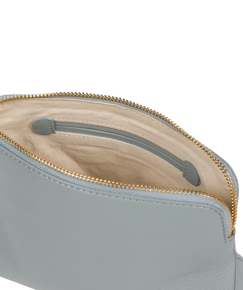 'Plaistow' Cashmere Blue Leather Make-Up Bag