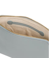 'Theydon' Cashmere Blue Leather Make-Up Bag