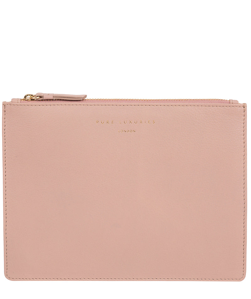 'Tadlow' Blush Pink Leather Pouch
