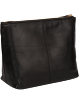 'Ealing' Black Leather Make-Up Bag