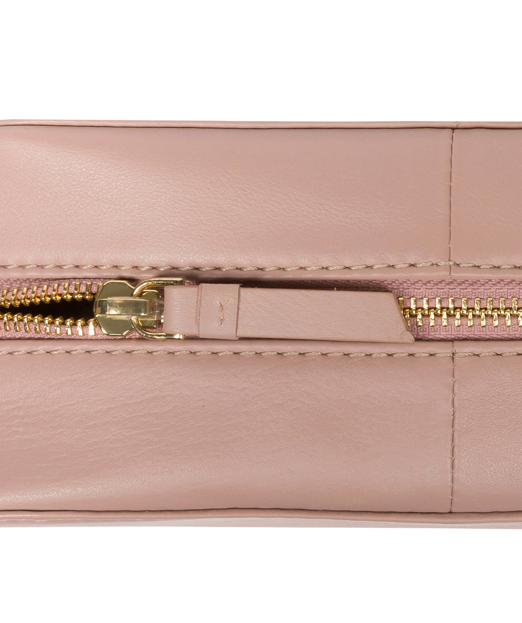 Pink Leather Make-up Bag 'Brompton' by Pure Luxuries – Pure Luxuries London
