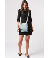 'Langley' Cashmere Blue Leather Cross Body Bag